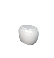 Miska wc stojąca rimless 56x40cm biały połysk Rak - cloud RAK Ceramics (CLOWC1346AWHA)