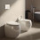 Miska wc stojąca rimless 56x40cm biały połysk Rak - cloud RAK Ceramics (CLOWC1346AWHA)
