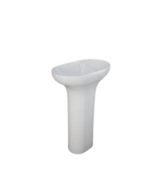 Umywalka wolnostojąca 60x35 odpływ do podłogi Des RAK Ceramics (DESFS6000AWHA)