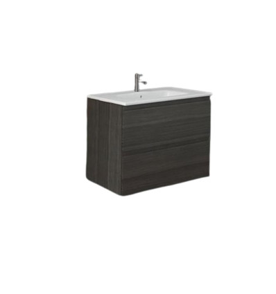 Zestaw umywalka i szafka 80cm moka walnut Joy RAK Ceramics (SETJOYWH080MOK)