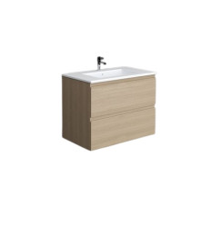 Zestaw umywalka i szafka 80cm scandinavian oak Joy RAK Ceramics (SETJOYWH080SOK)
