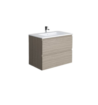 Zestaw umywalka i szafka 80cm elm grey Joy RAK Ceramics (SETJOYWH080EGY)