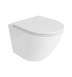 Miska z deską wc slim w/o podwiesz. 49 cm Medea biały połysk Racer RAK Ceramics (RACSET01MEAWHA)