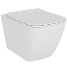 Miska z deską wc slim w/o podwiesz. 52 cm biały połysk Racer RAK Ceramics (RACSET02DSAWHA)