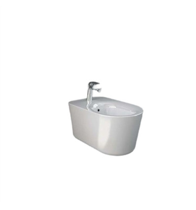 Bidet podwieszany rimless 56x36,3 cm biały połysk Rak - valet RAK Ceramics (VALBD2101AWHA)