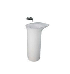 Umywalka wolnostojąca 53x39,5x90 cm blat prawy biały mat Rak - valet RAK Ceramics (VALFS5300500A)