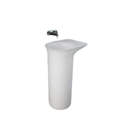 Umywalka wolnostojąca 53x39,5x90 cm blat prawy biały mat Rak - valet RAK Ceramics (VALFS5300500A)