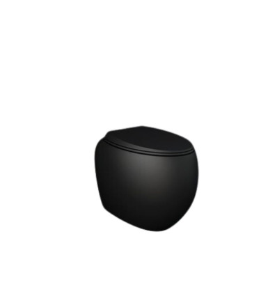 Miska wc stojąca rimless 56x40 cm czarny mat Rak - Cloud RAK Ceramics (CLOWC1346504A)