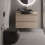 Miska wc stojąca rimless 56x40 cm czarny mat Rak - Cloud RAK Ceramics (CLOWC1346504A)