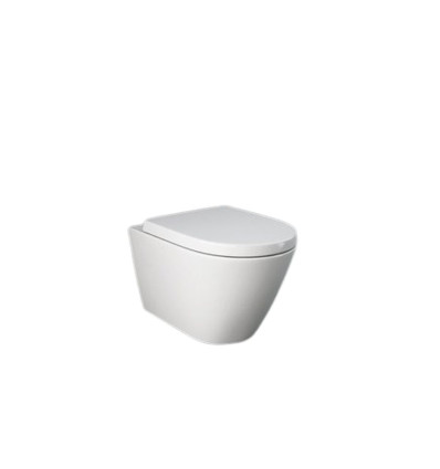 Miska wc podwieszana z deską wc w/o biały połysk Resort RAK Ceramics (RESO5SET)