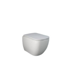 Miska wc podwieszana z deską wc slim biały połysk Metropolitan RAK Ceramics (METR1SET)