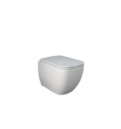 Miska wc podwieszana z deską wc slim biały połysk Metropolitan RAK Ceramics (METR1SET)