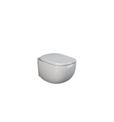 Miska wc podwieszana 52cm z deską wc biały połysk Illusion RAK Ceramics (ILLU1SET)