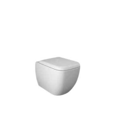 Miska wc podwieszana z deską wc biały połysk Metropolitan RAK Ceramics (METR2SET)