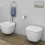 Miska wc podwieszana z deską wc slim w/o biały połysk One RAK Ceramics (ONE2SET)