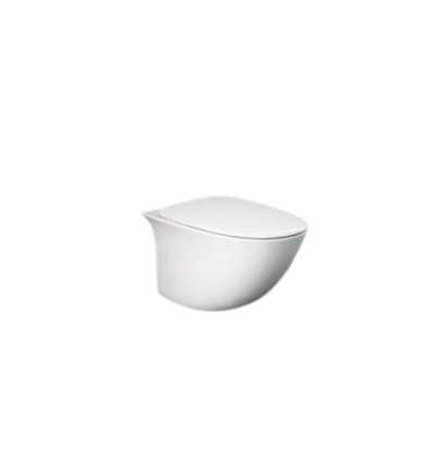 Miska wc podwieszana z deską biały połysk Sensation RAK Ceramics (SENS1SET)