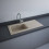 Zlewozmywak ceramiczny 1 komora cappuccino mat 101 x 51 cm + syfon Rak-dream RAK Ceramics (DRE2CAM)