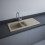 Zestaw dream1 zlewozmywak ceramiczny 1,5 komory cappuccino mat 101 x 51 cm + syfon Rak-dream RAK Ceramics (DRE1CAM)