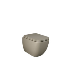 Miska wc podwieszana z deską cappuccino mat Feeling Metropolitan RAK Ceramics (METRFEEL3SET)