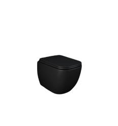 Miska wc z deską czarny mat Feeling Metropolitan Rak Ceramics (METRFEEL5SET)