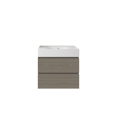 Zestaw umywalka bez otworu z szafką 60 grey elm Joy RAK Ceramics (SETDESWH060EGY)