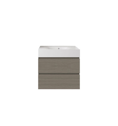 Zestaw umywalka bez otworu z szafką 60 grey elm Joy RAK Ceramics (SETDESWH060EGY)