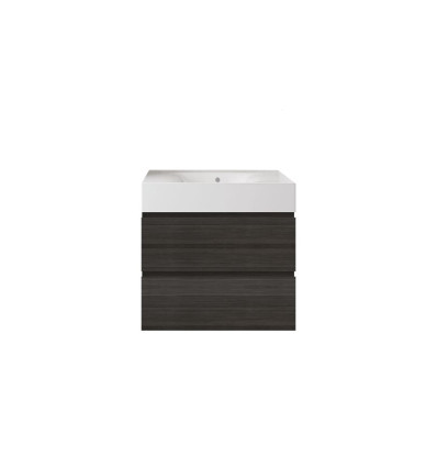 Zestaw umywalka bez otworu z szafką 60 moka walnut Joy RAK Ceramics (SETDESWH060MOK)