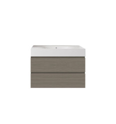 Zestaw umywalka bez otworu z szafką 80 grey elm Joy RAK Ceramics (SETDESWH080EGY)