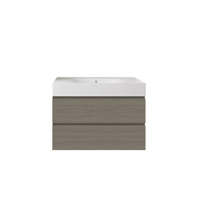 Zestaw umywalka bez otworu z szafką 80 grey elm Joy RAK Ceramics (SETDESWH080EGY)