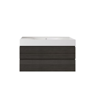 Zestaw umywalka bez otworu z szafką 100 moka walnut Joy RAK Ceramics (SETDESWH100MOK)