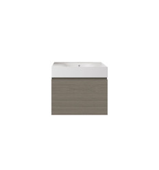 Zestaw umywalka bez otworu z szafką 60 grey elm Joy RAK Ceramics (SETDESUNOWH060EGY)