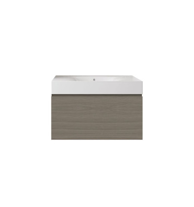 Zestaw umywalka bez otworu z szafką 80 grey elm Joy RAK Ceramics (SETDESUNOWH080EGY)