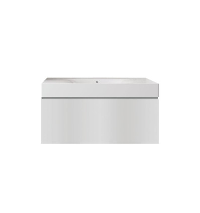 Zestaw umywalka bez otworu z szafką 100 biała Joy RAK Ceramics (SETDESUNOWH100PWH)