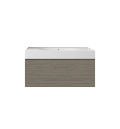 Zestaw umywalka bez otworu z szafką 100 grey elm Joy RAK Ceramics (SETDESUNOWH100EGY)