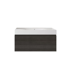 Zestaw umywalka bez otworu szafka 100 moka walnut Joy RAK Ceramics (SETDESUNOWH100MOK)