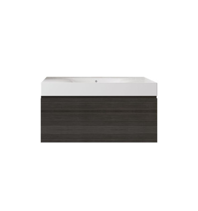 Zestaw umywalka bez otworu szafka 100 moka walnut Joy RAK Ceramics (SETDESUNOWH100MOK)