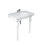 Konsola z umywalką 84 cm w komplecie z nogami Rak - Washington RAK Ceramics (WASH1SETCONSOLE)