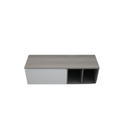 Blat meblowy 141x46 cm - grey elm Rak-plano RAK Ceramics (PLASL14146EGY)