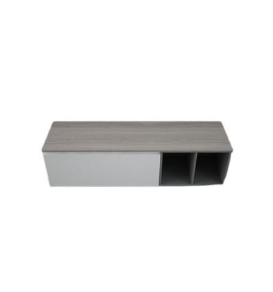 Blat meblowy 161x46 cm - grey elm Rak-plano RAK Ceramics (PLASL16146EGY)