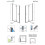 Drzwi prysznicowe 70 Nes Brushed Gold DWB Radaway (10029070-99-01L)