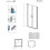 Drzwi prysznicowe 70 Nes Brushed Gold DWD I Radaway (10027070-99-01)