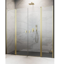 Drzwi prysznicowe 130 Nes Brushed Gold DWD II Radaway (10037073-99-01 + 10041057-99-01)