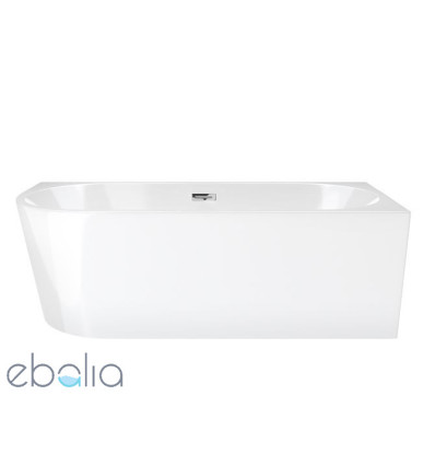 Wanna wolnostojąca 150 Intero SLIM prawa z wykończeniem chrom Corsan (E230MPCH)