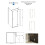 Kabina prysznicowa 100x80x195 Pixa Gold Besco (PPP-108-195G)
