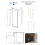 Kabina prysznicowa 100x80x195 Pixa Gold Besco (PPL-108-195G)