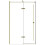 Kabina prysznicowa 100x80x195 Pixa Gold Besco (PPL-108-195G)