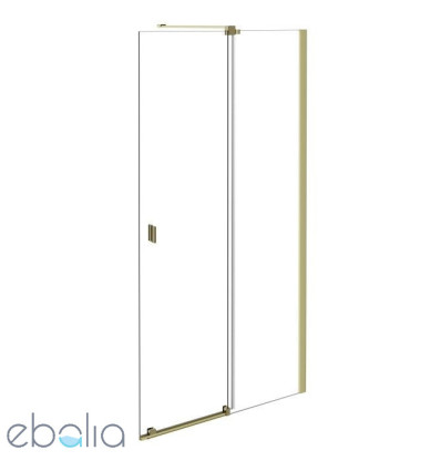 Kabina prysznicowa przesuwna walk-in 90x200 Vayo Gold Besco (VYG-90-200C)
