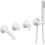 Bateria wannowa 4-otworowa podtynkowa bianco Silia Deante (BQS A18P)