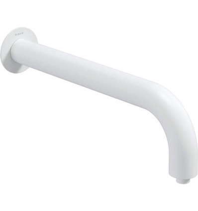 Wylewka prysznicowa ścienna - 380 mm bianco Silia Deante (NQS A41K)