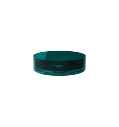 Umywalka nablatowa Enya Ocean Breeze + syfon chrom Besco (UME-36-OBC)